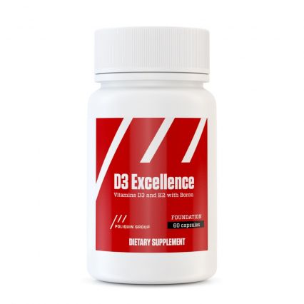 Poliquin - D3 Excellence with Boron - 5000 IU D3 + Vitamin K2
